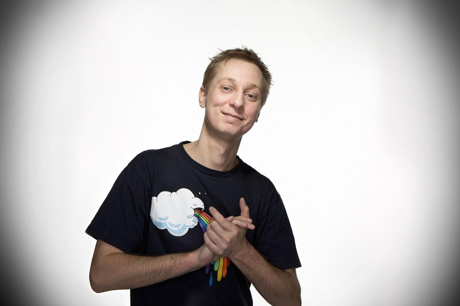 Shlomi Berg, the Israeli psytrance artist known as Berg, in a studio portrait.