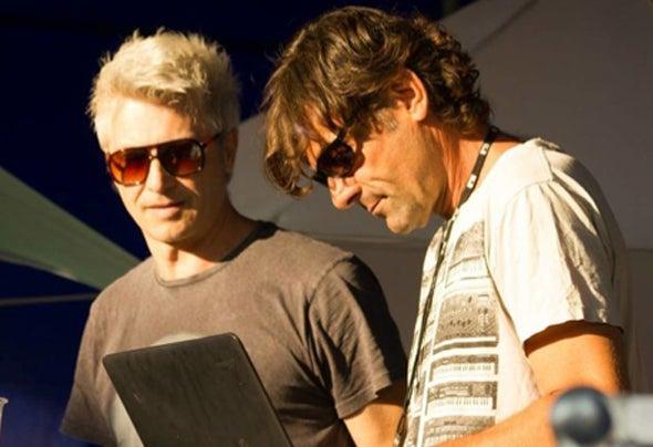 Frédéric Holyszewski (Dado), left, with Transwave partner Christof Drouillet.