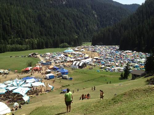 Summer Never Ends Festival site and camping area in 2013.