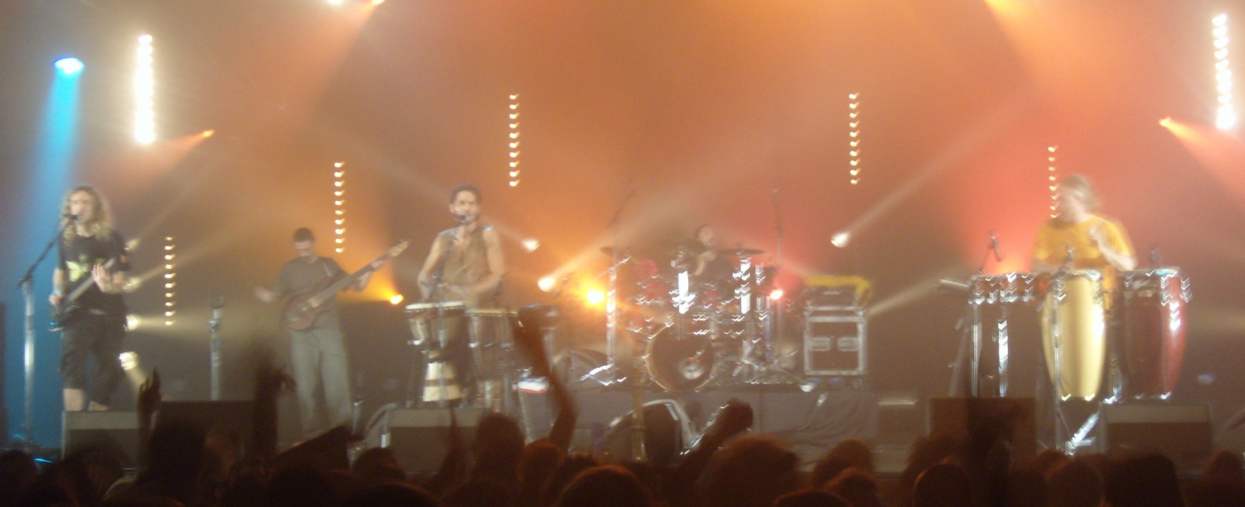 Hilight Tribe performing live at Rocktambule festival in Grenoble in 2008.