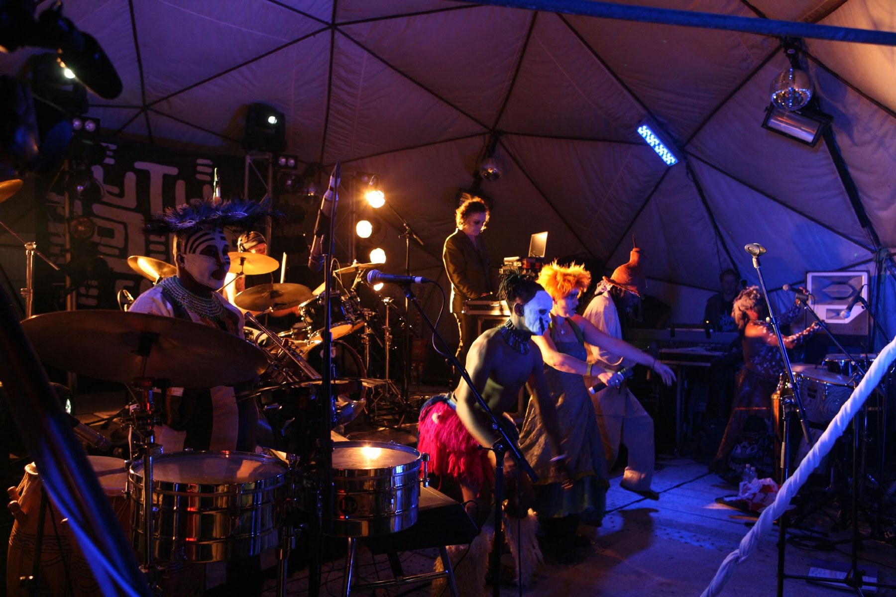 Juno Reactor performing live at Earthcore in Victoria, Australia, in 2008.