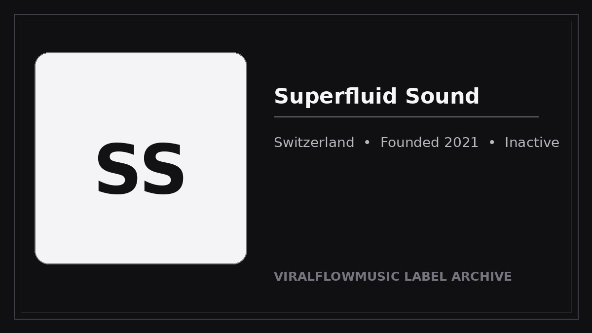 Superfluid Sound label archive image.