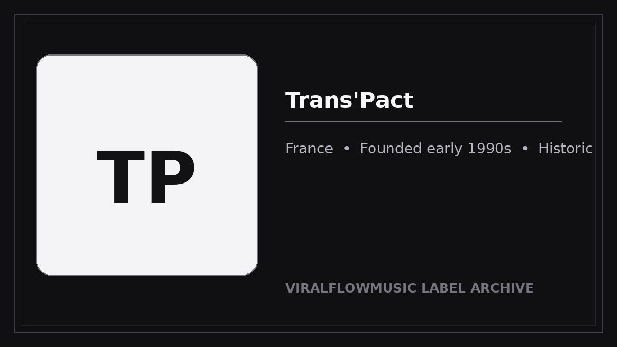 Trans'Pact label archive image.