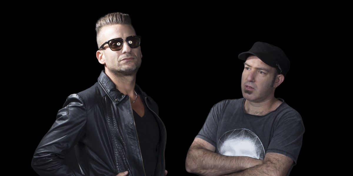 X-Noize duo Barak Argaman and Nadav Bonen in an official press-kit image.
